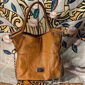 Valentina Italia buttery leather satchel bag